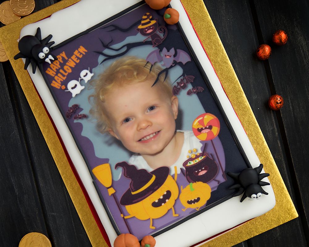 Halloween ASDA photo cake